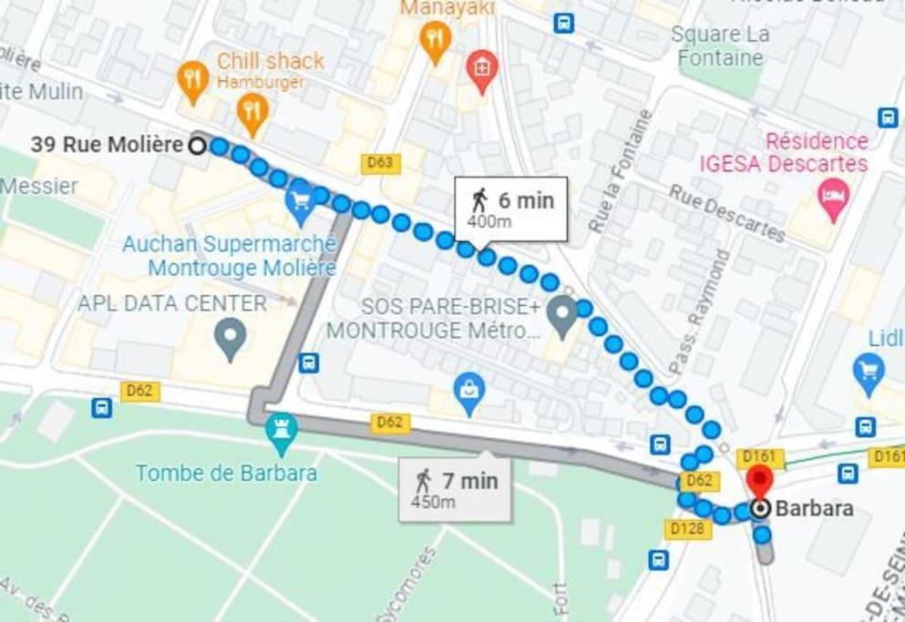 Magnifique Duplex 45 M2 Aux Portes De Paris Metro Barbara A 30Mn Expo Porte De Versailles มงต์รูช ภายนอก รูปภาพ